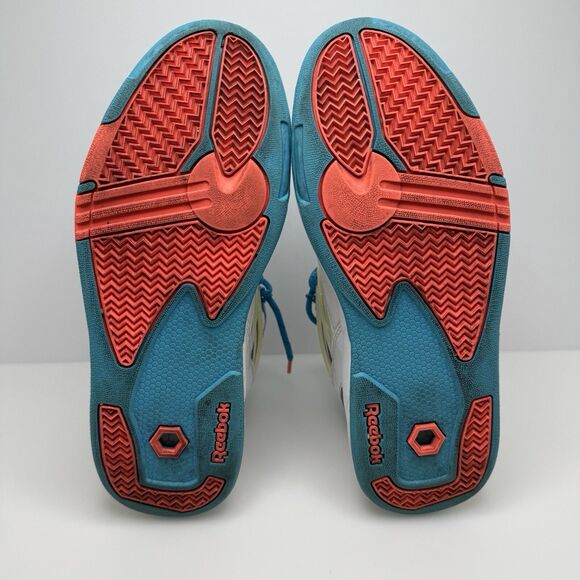 Reebok Pump Omni Lite J92856 Hexalite White Buzz/Blue Men’s Size 8.5 Dee Brown - Picture 9 of 13